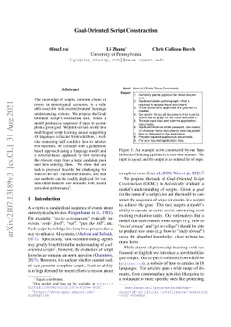 Goal-Oriented Script Construction