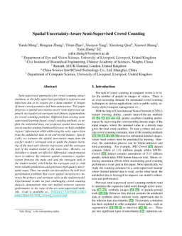 Spatial Uncertainty-Aware Semi-Supervised Crowd Counting