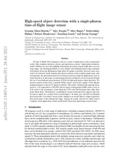 High-speed object detection with a single-photon time-of-flight image
  sensor