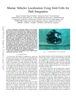 Marine Vehicles Localization Using Grid Cells for Path Integration