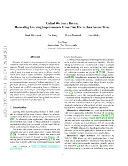 United We Learn Better: Harvesting Learning Improvements From Class
  Hierarchies Across Tasks