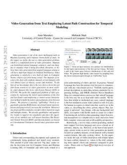 Video Generation from Text Employing Latent Path Construction for
  Temporal Modeling