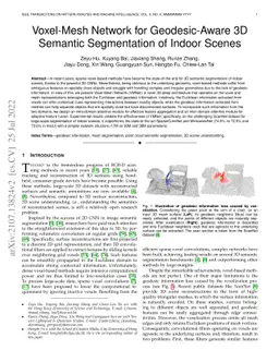 VMNet: Voxel-Mesh Network for Geodesic-Aware 3D Semantic Segmentation