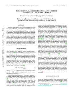 Blind Room Parameter Estimation Using Multiple-Multichannel Speech
  Recordings