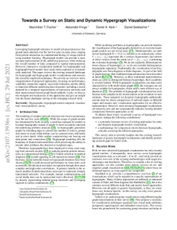 Towards a Survey on Static and Dynamic Hypergraph Visualizations
