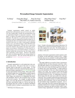 Personalized Image Semantic Segmentation