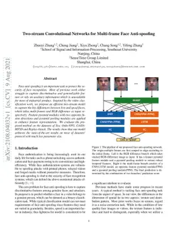 Two-stream Convolutional Networks for Multi-frame Face Anti-spoofing
