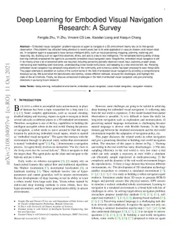 Deep Learning for Embodied Vision Navigation: A Survey