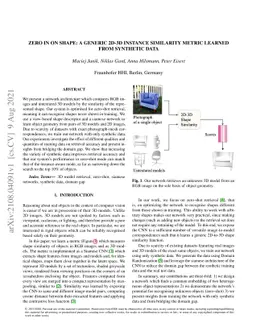 Zero in on Shape: A Generic 2D-3D Instance Similarity Metric learned
  from Synthetic Data