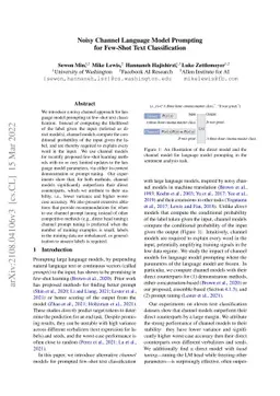 Noisy Channel Language Model Prompting for Few-Shot Text Classification