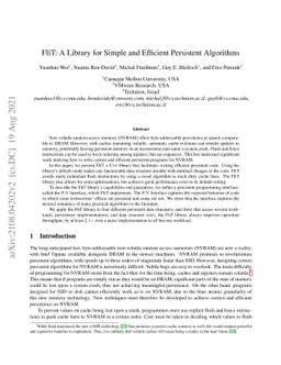 FliT: A Library for Simple and Efficient Persistent Algorithms