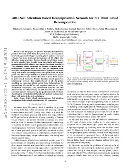 ABD-Net: Attention Based Decomposition Network for 3D Point Cloud
  Decomposition