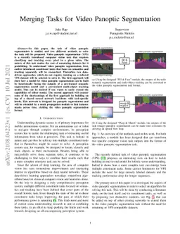 Merging Tasks for Video Panoptic Segmentation