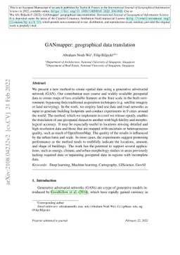 GANmapper: geographical data translation