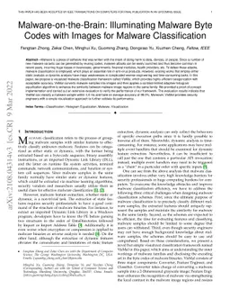 Malware-on-the-Brain: Illuminating Malware Byte Codes with Images for
  Malware Classification