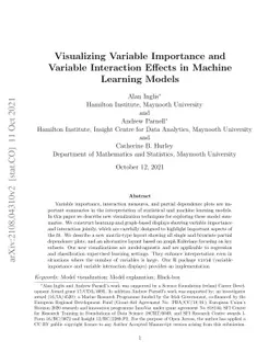 Visualizing Variable Importance and Variable Interaction Effects in
  Machine Learning Models