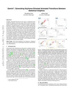 Gemini2: Generating Keyframe-Oriented Animated Transitions Between
  Statistical Graphics