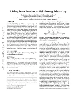 Lifelong Intent Detection via Multi-Strategy Rebalancing