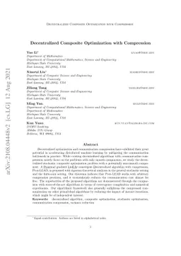 Decentralized Composite Optimization with Compression