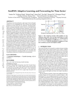 AdaRNN: Adaptive Learning and Forecasting of Time Series