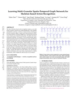 Learning Multi-Granular Spatio-Temporal Graph Network for Skeleton-based
  Action Recognition