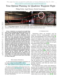 Time-Optimal Planning for Quadrotor Waypoint Flight