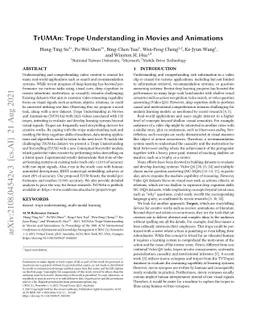 TrUMAn: Trope Understanding in Movies and Animations