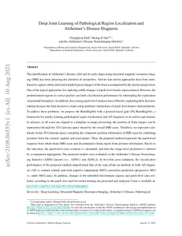 Deep Joint Learning of Pathological Region Localization and Alzheimer's
  Disease Diagnosis