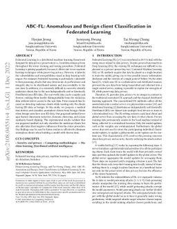 ABC-FL: Anomalous and Benign client Classification in Federated Learning