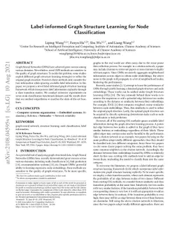 Label-informed Graph Structure Learning for Node Classification