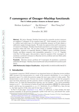Γ-convergence of Onsager-Machlup functionals. Part II: Infinite
  product measures on Banach spaces