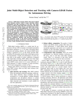 Joint Multi-Object Detection and Tracking with Camera-LiDAR Fusion for
  Autonomous Driving