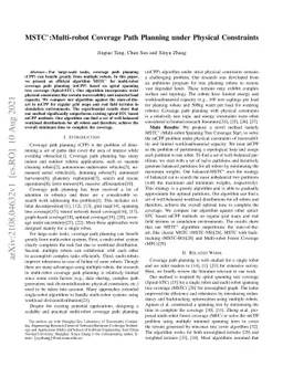 MSTC*:Multi-robot Coverage Path Planning under Physical Constraints