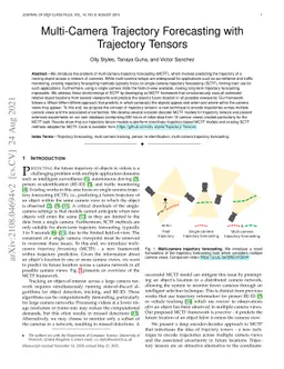 Multi-Camera Trajectory Forecasting with Trajectory Tensors