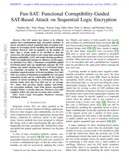 Fun-SAT: Functional Corruptibility-Guided SAT-Based Attack on Sequential
  Logic Encryption