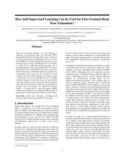 How Self-Supervised Learning Can be Used for Fine-Grained Head Pose
  Estimation?