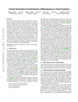 Toward Systematic Considerations of Missingness in Visual Analytics