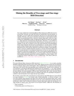 Mining the Benefits of Two-stage and One-stage HOI Detection