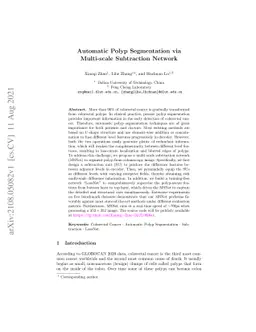 Automatic Polyp Segmentation via Multi-scale Subtraction Network
