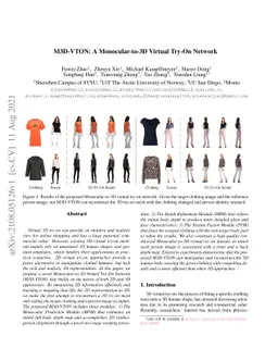 M3D-VTON: A Monocular-to-3D Virtual Try-On Network