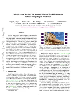 Mutual Affine Network for Spatially Variant Kernel Estimation in Blind
  Image Super-Resolution
