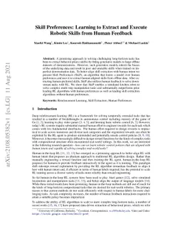 Skill Preferences: Learning to Extract and Execute Robotic Skills from
  Human Feedback