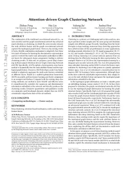 Attention-driven Graph Clustering Network