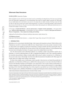 Ethereum Data Structures