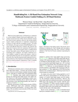 HandFoldingNet: A 3D Hand Pose Estimation Network Using
  Multiscale-Feature Guided Folding of a 2D Hand Skeleton