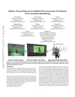 iButter: Neural Interactive Bullet Time Generator for Human
  Free-viewpoint Rendering