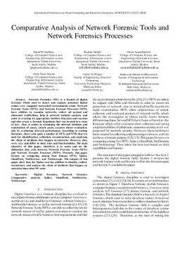 Comparative Analysis of Network Forensic Tools and Network Forensics
  Processes