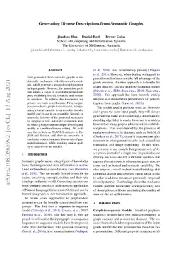 Generating Diverse Descriptions from Semantic Graphs