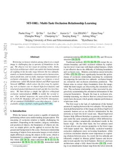MT-ORL: Multi-Task Occlusion Relationship Learning