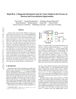 DiagViB-6: A Diagnostic Benchmark Suite for Vision Models in the
  Presence of Shortcut and Generalization Opportunities